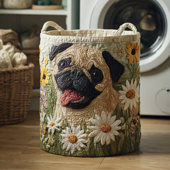 Cesta de Ropa Acolchada – con Pug NCU0HNH069