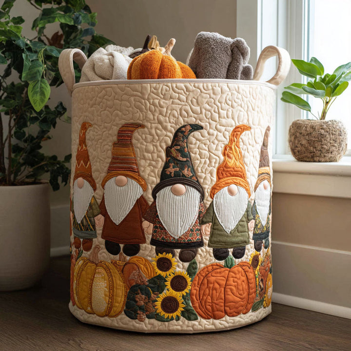 Cesta de Ropa Acolchada – con Gnomos Decorativos NCU0PTT972
