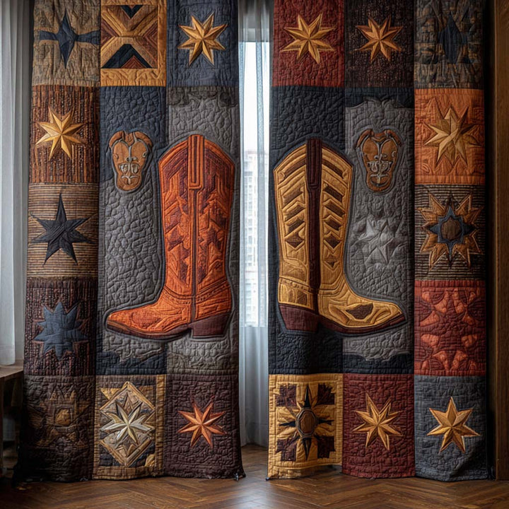 Cortinas Acolchadas – Panel de Parches de Rodeo NCU0XD2135