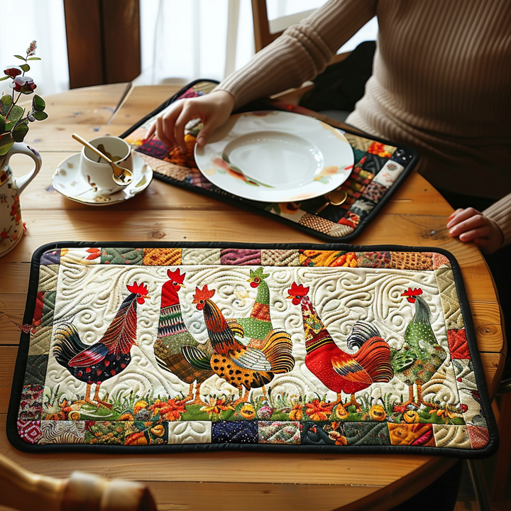 Individuales Acolchados – con Gallina NCU0VT02
