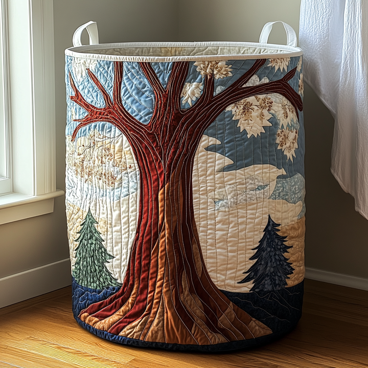 Cesta de Ropa Acolchada – con Paisaje Natural NCU0QN057