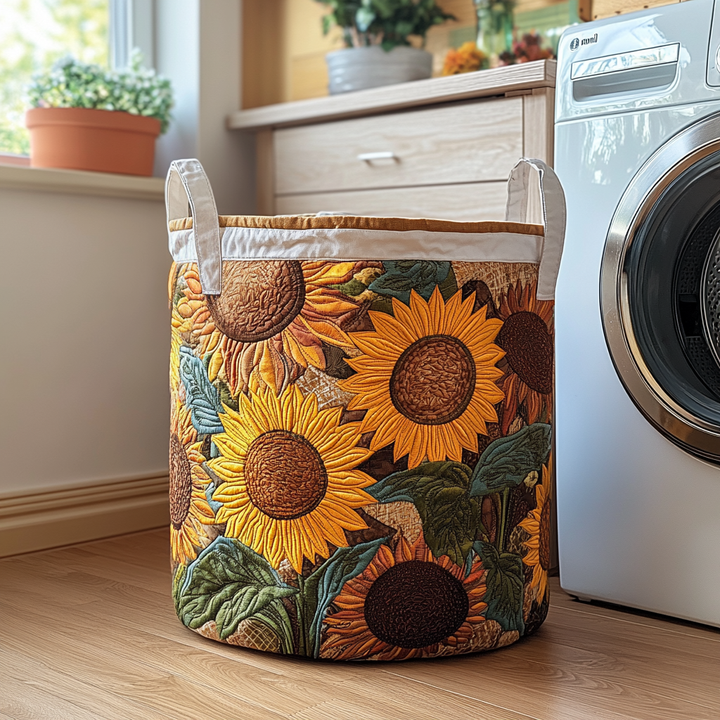 Cesta de Ropa Acolchada – con Girasoles NCU0DDK554