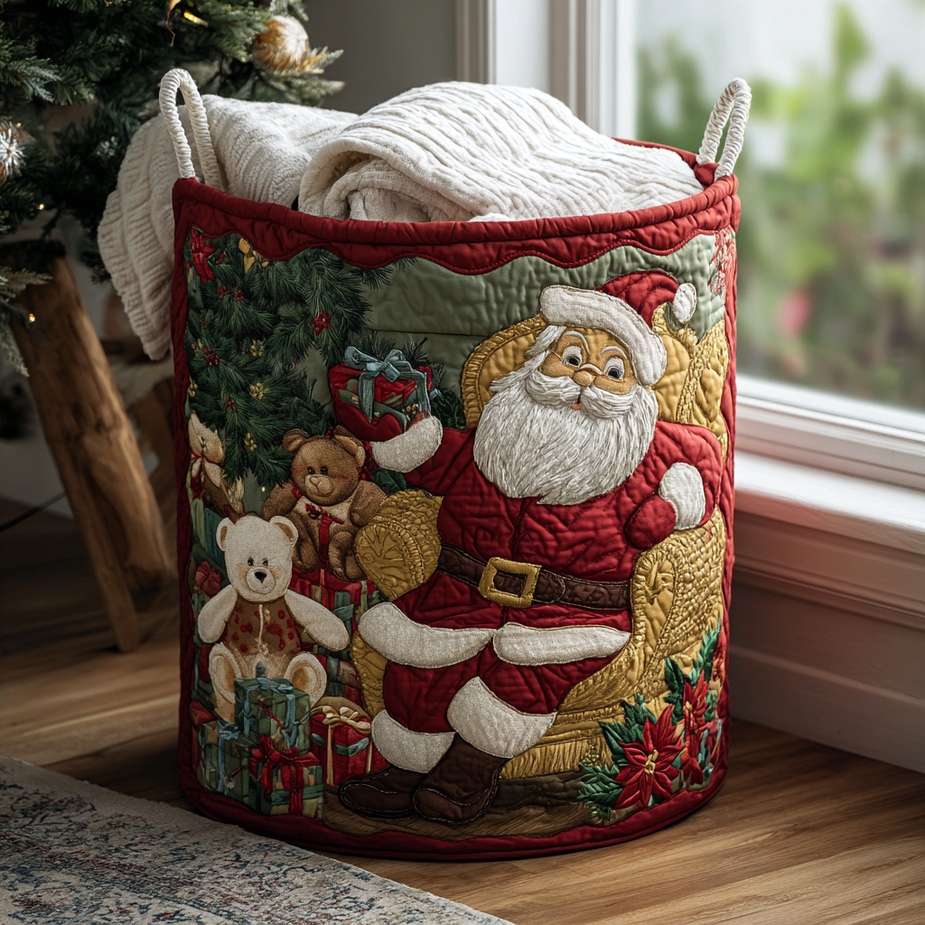 Cesta de Ropa Acolchada – con Papá Noel NCU0QN058