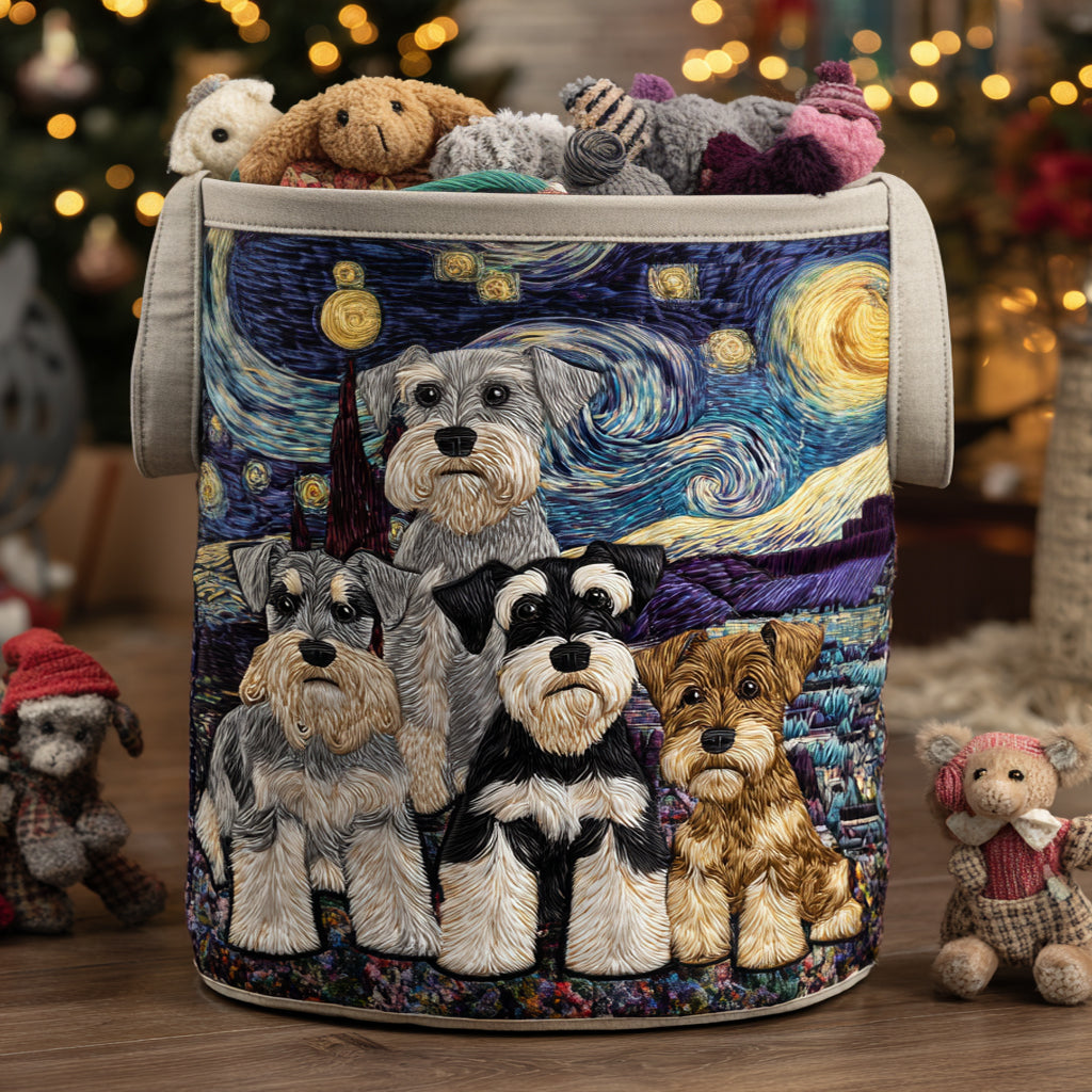 Cesta de Ropa Acolchada – con Schnauzer NCU0DV1089