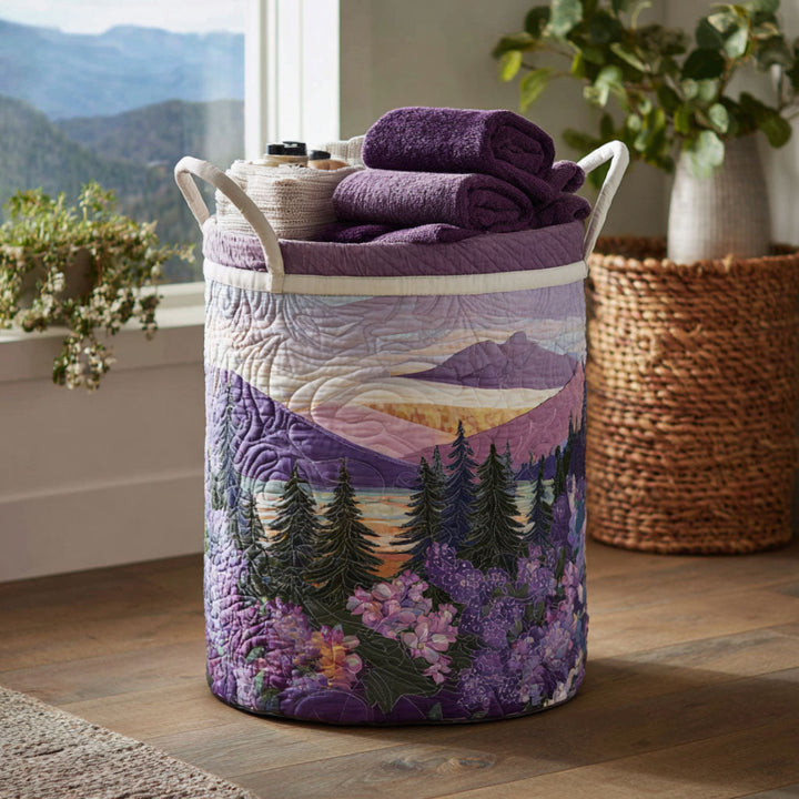 Cesta de Ropa Acolchada – con Estampado Floral NCU0PTT936
