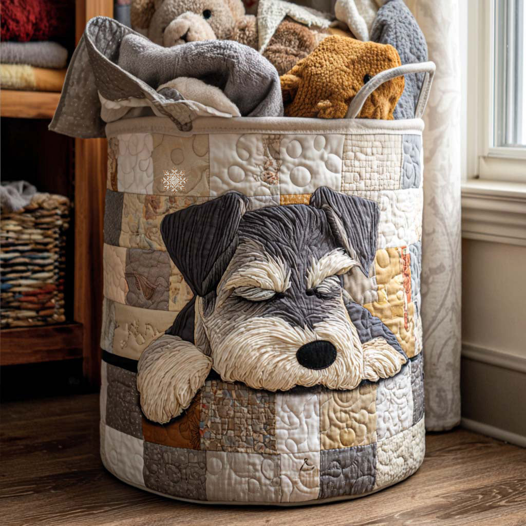 Cesta de Ropa Acolchada – con Schnauzer NCU0NNT1694