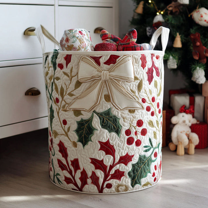 Cesta de Ropa Acolchada – con Estampado Navideño NCU0QN032
