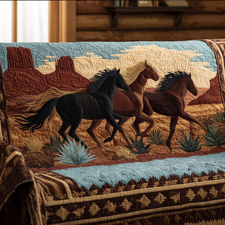 Funda de Sofá Acolchada – con Caballo Galopando NCU0DK11113