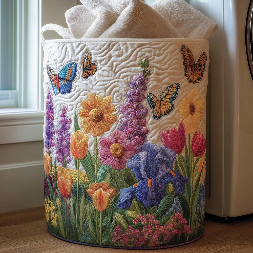 Cesta de Ropa Acolchada – con Estampado Floral NCU0TH3012