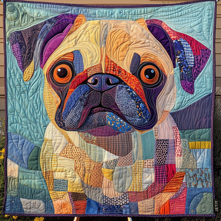 Manta Acolchada – Amor Tierno de Pug NCU0DK1400