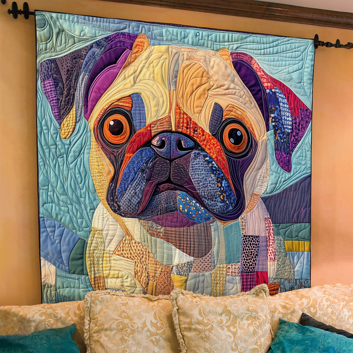 Manta Acolchada – Amor Tierno de Pug NCU0DK1400