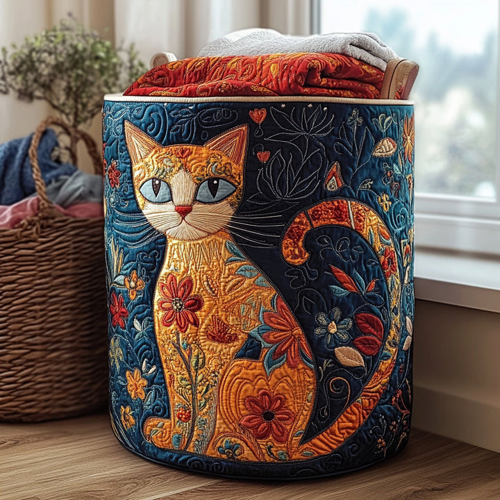 Cesta de Ropa Acolchada – en Forma de Gato NCU0QN041
