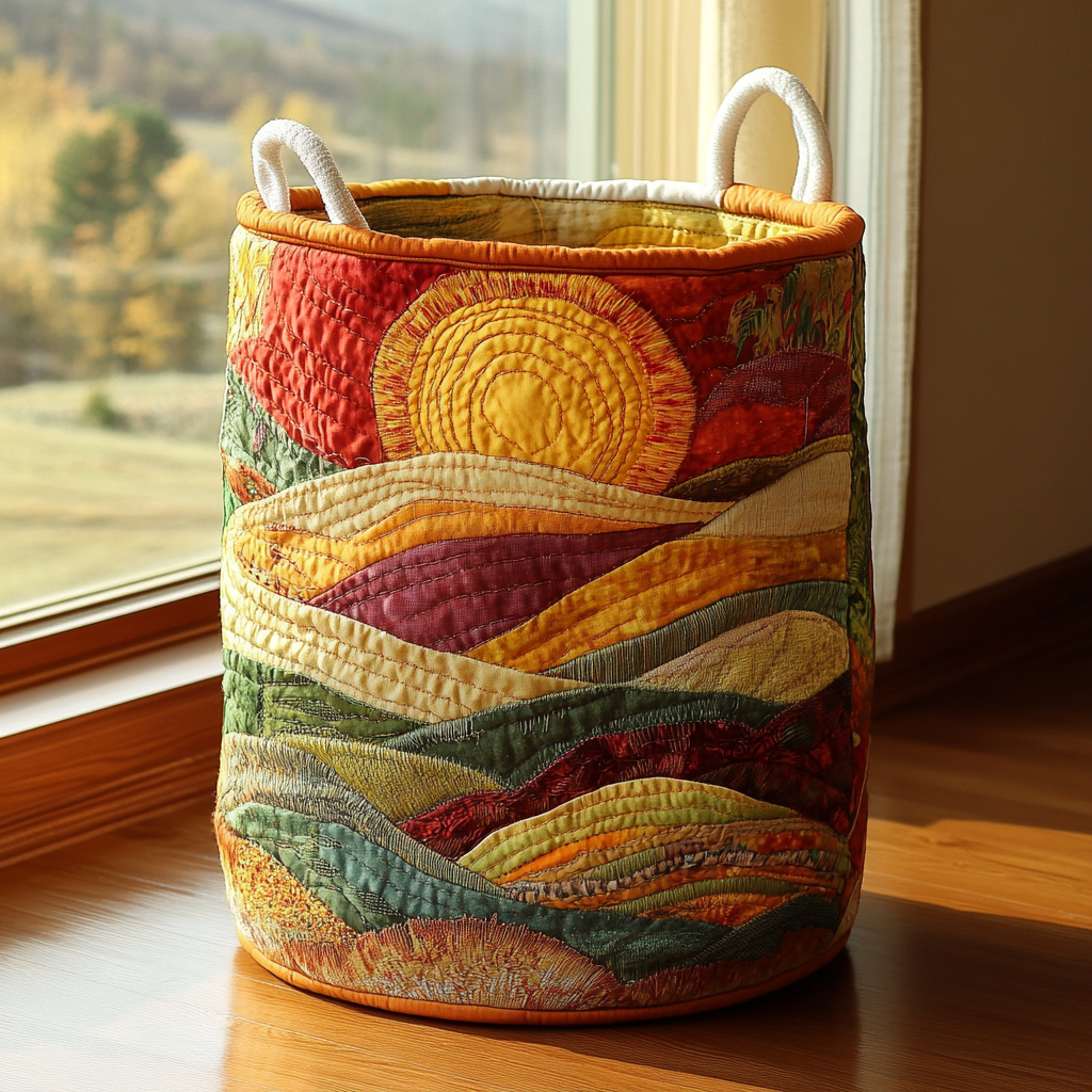 Cesta de Ropa Acolchada – con Estampado Floral NCU0PVL372