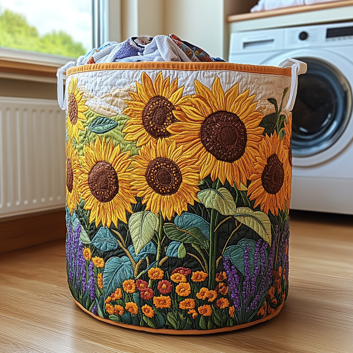 Cesta de Ropa Acolchada – con Girasoles NCU0DDK637