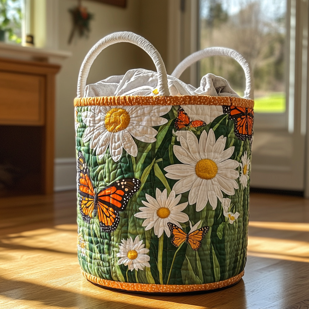 Cesta de Ropa Acolchada – con Girasoles NCU0PVL406