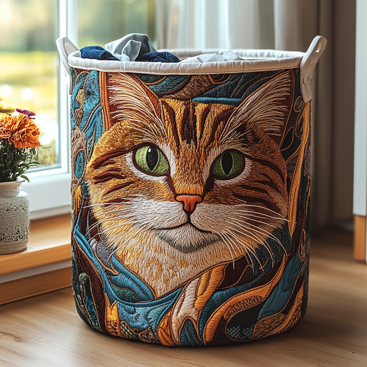 Cesta de Ropa Acolchada – en Forma de Gato NCU0QN017