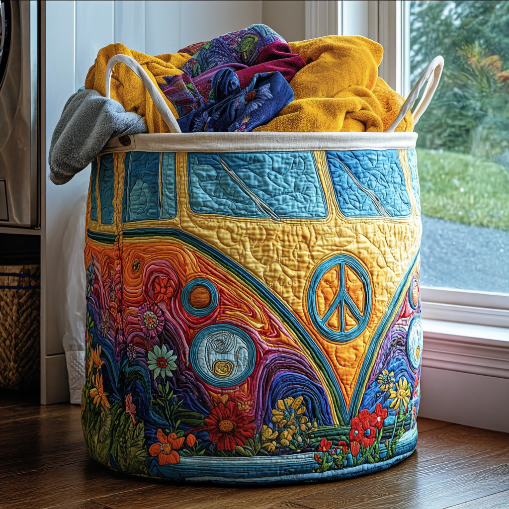Cesta de Ropa Acolchada – Estilo Hippie Colorido NCU0QN026