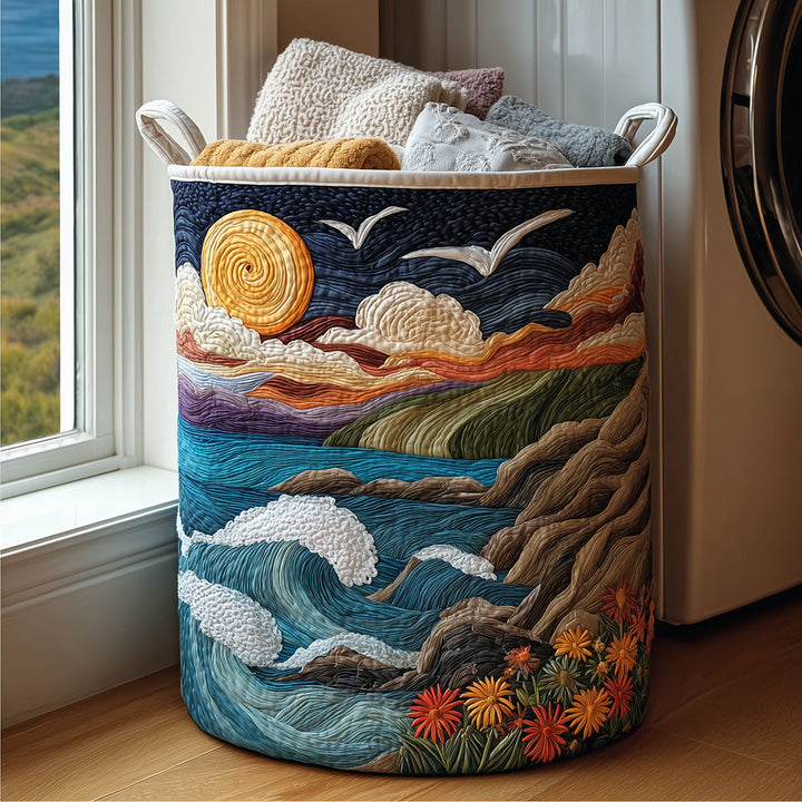 Cesta de Ropa Acolchada – con Motivo Marino NCU0TH2985