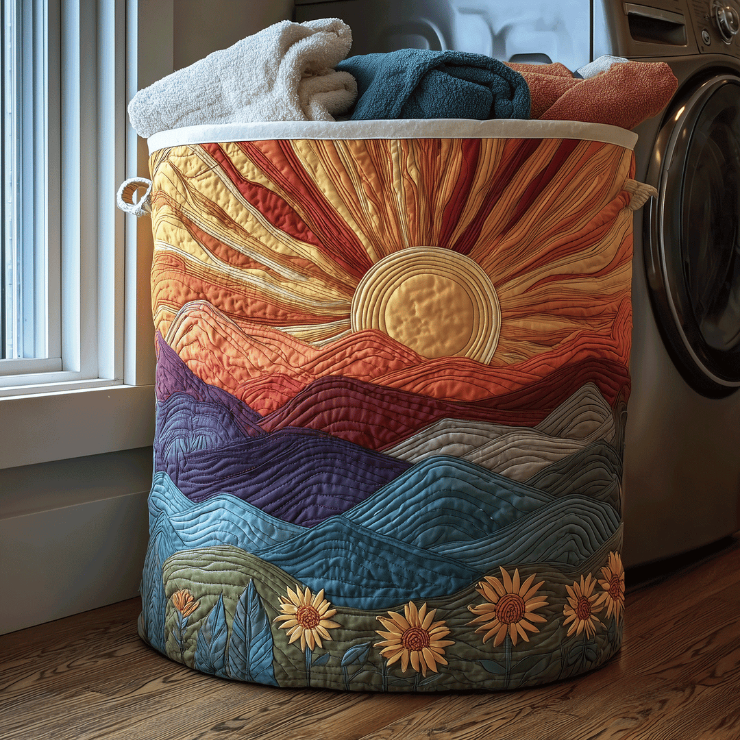 Cesta de Ropa Acolchada – con Estampado Floral NCU0TH2926