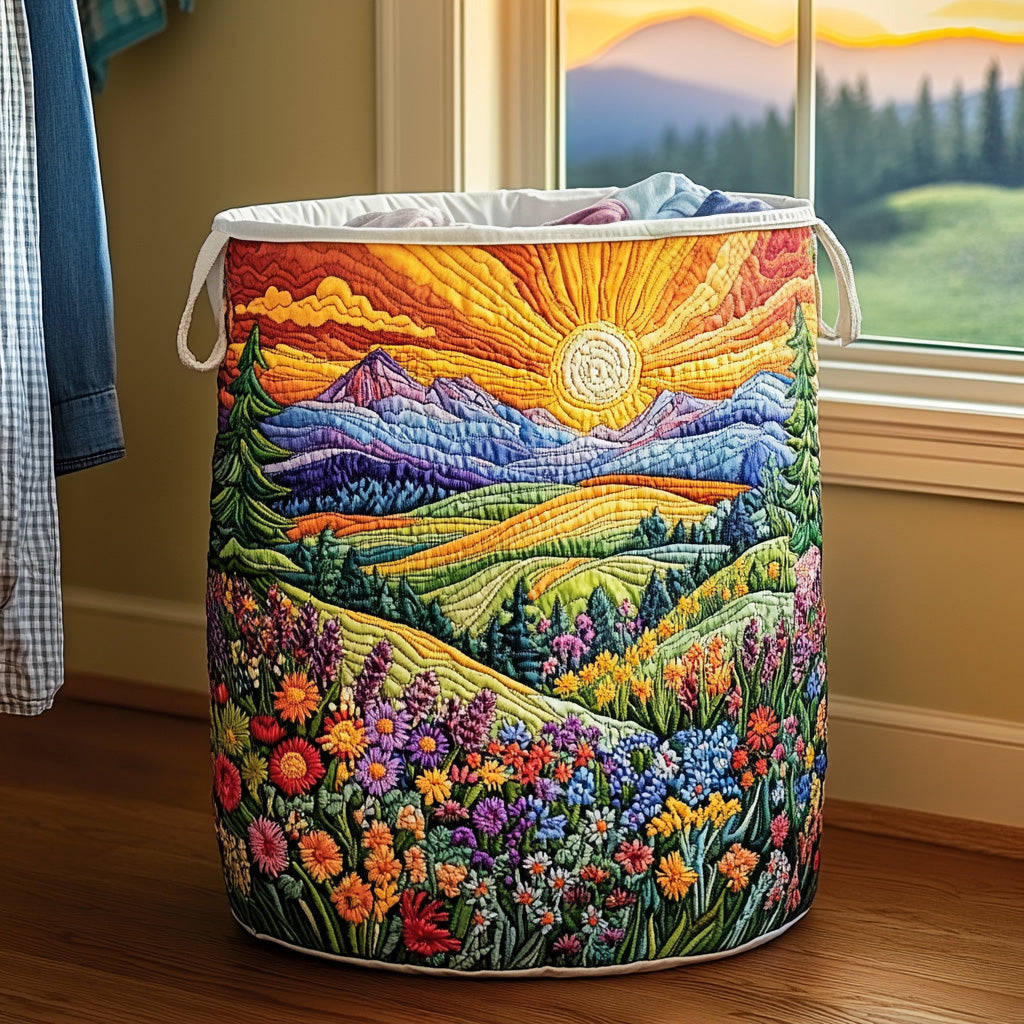 Cesta de Ropa Acolchada – con Estampado Floral NCU0PVL605