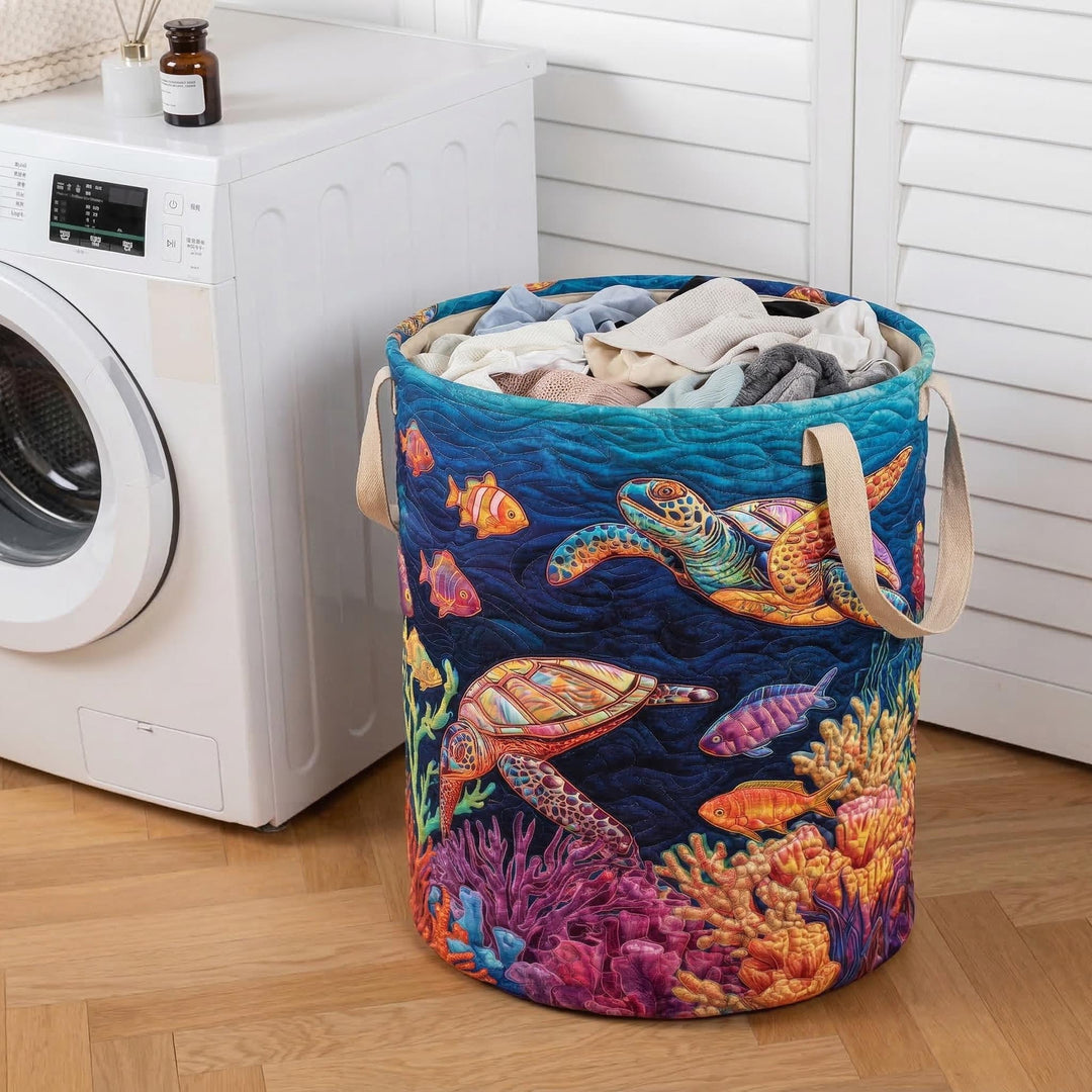 Cesta de Ropa Acolchada – con Tortuga Marina NCU0NTD118