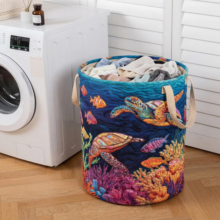 Cesta de Ropa Acolchada – con Tortuga Marina NCU0NTD118