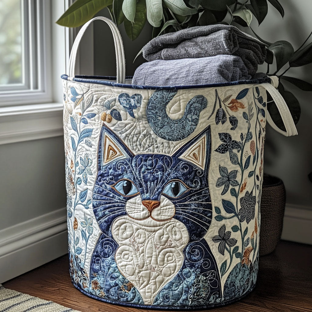 Cesta de Ropa Acolchada – en Forma de Gato NCU0QN031