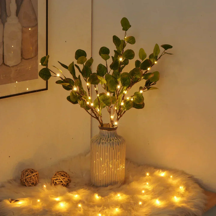 Rama de Olivo con Luces Decorativas