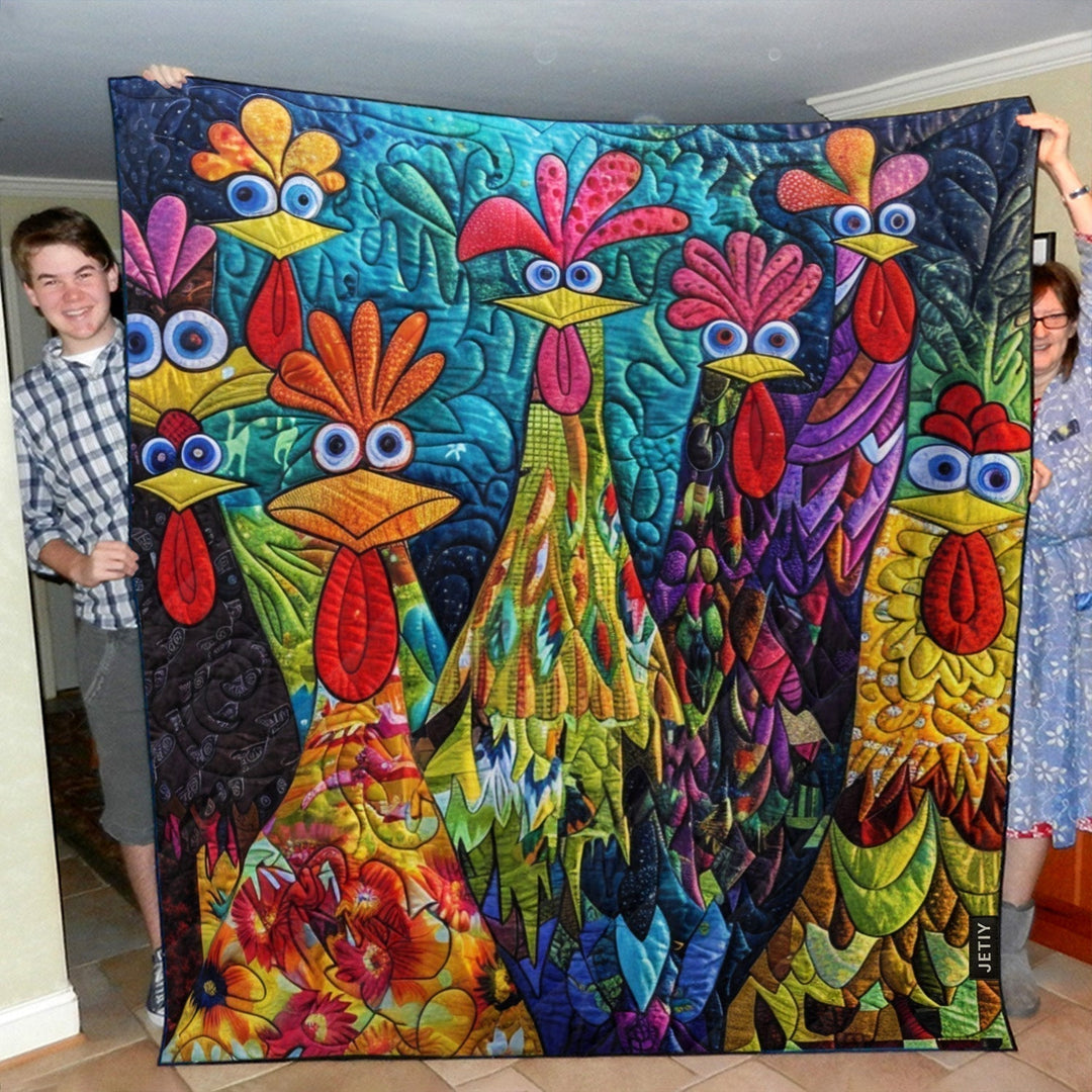 Manta Acolchada – con Gallinas de Fantasía NCU0PT040