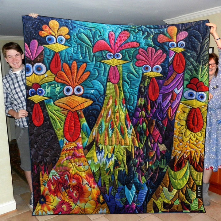 Manta Acolchada – con Gallinas de Fantasía NCU0PT040