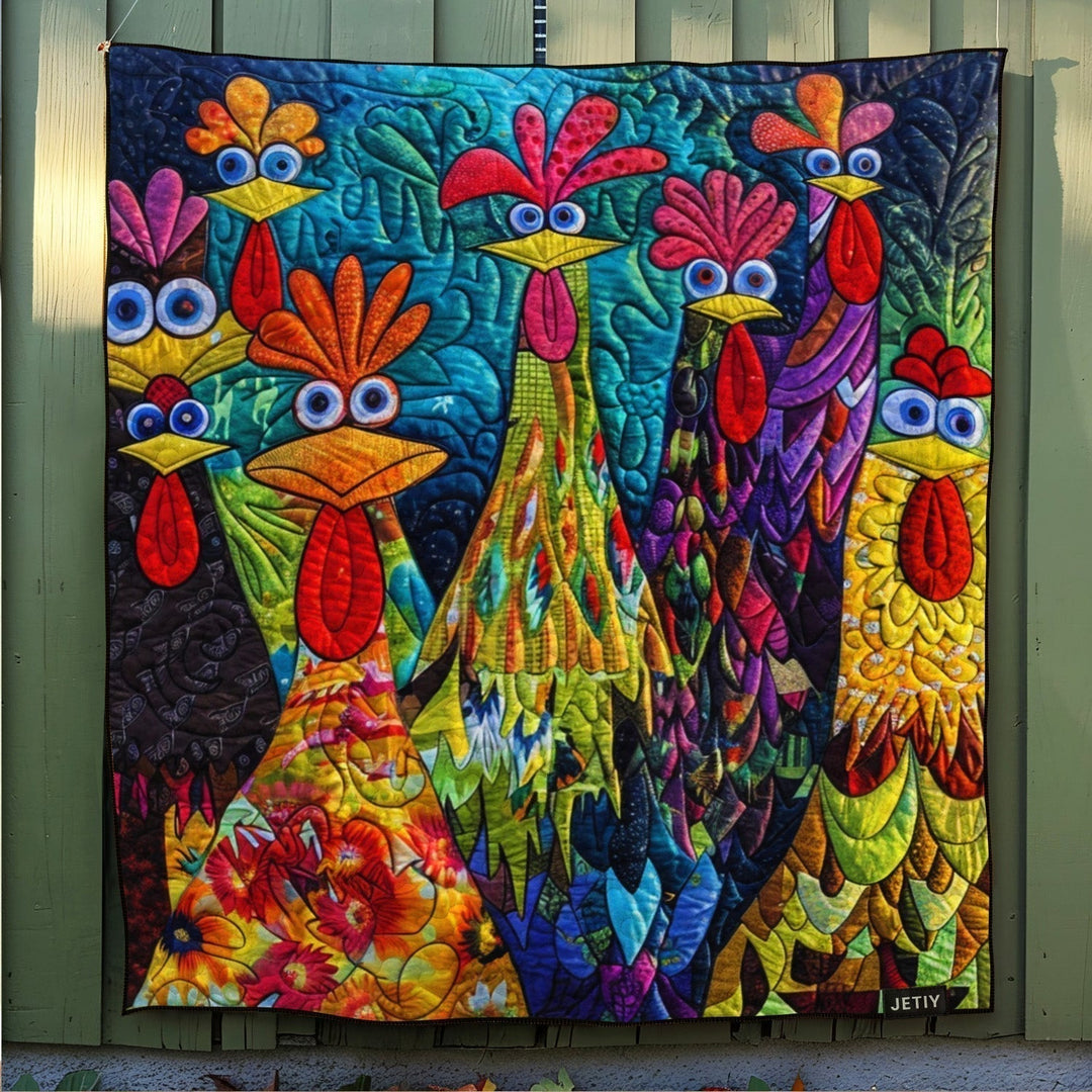 Manta Acolchada – con Gallinas de Fantasía NCU0PT040