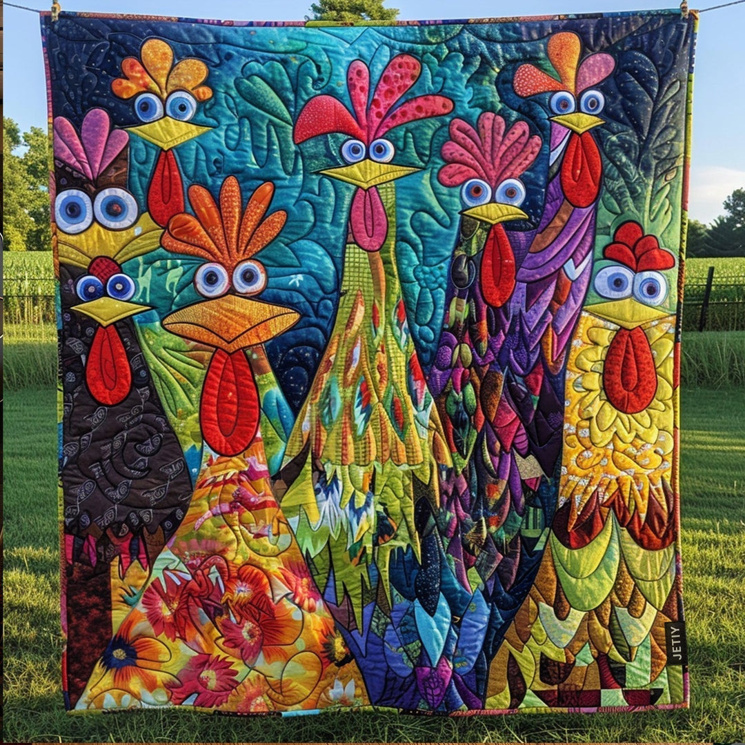 Manta Acolchada – con Gallinas de Fantasía NCU0PT040