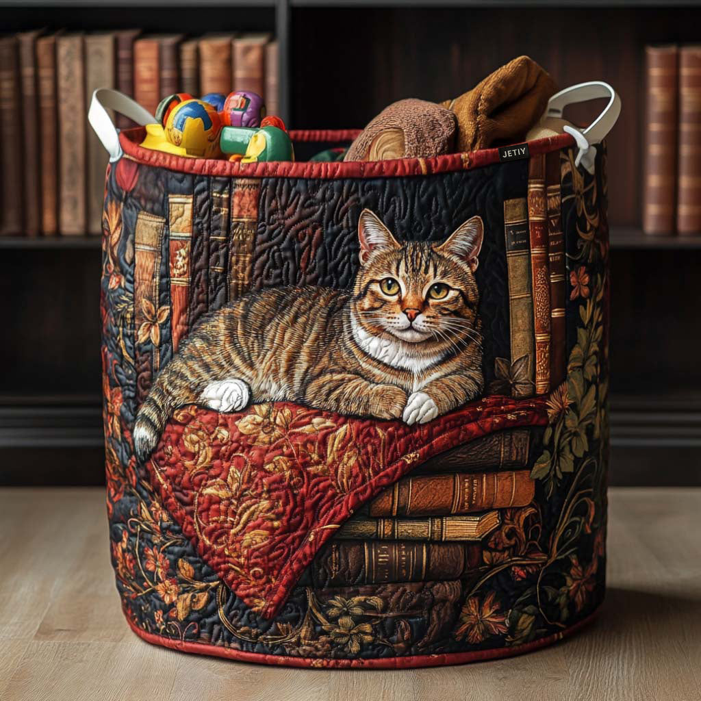 Cesta de Ropa Acolchada – con Gatos NCU0PTT1515