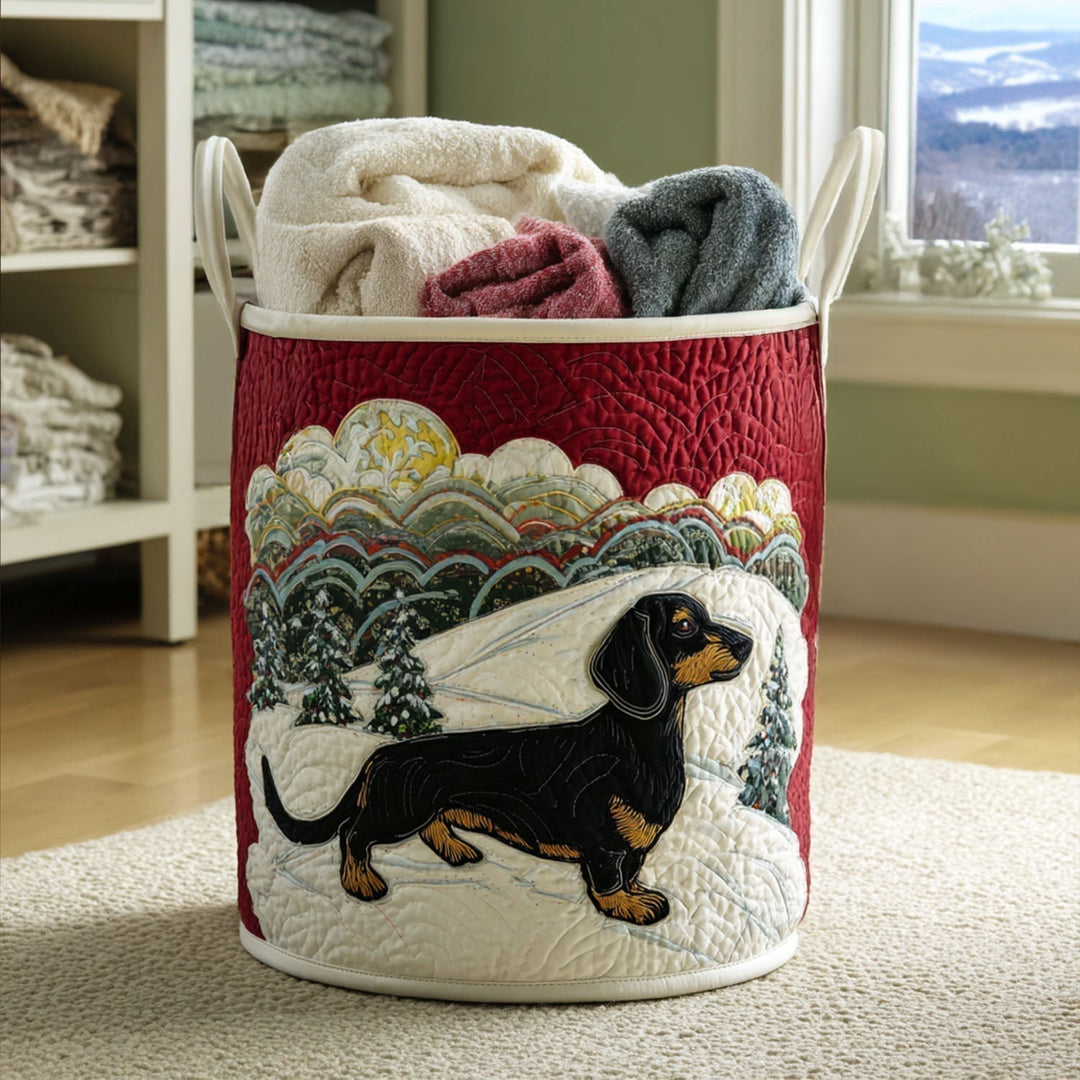 Cesta de Ropa Acolchada – con Motivo de Perro NCU0QN036
