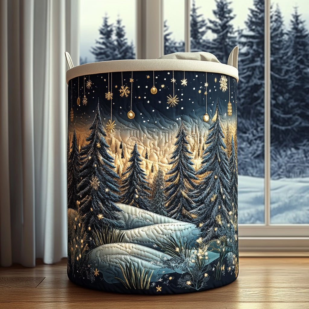 Cesta de Ropa Acolchada – con Paisaje de Bosque NCU0QN040