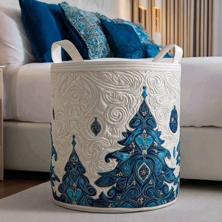 Cesta de Ropa Acolchada – con Estampado Navideño NCU0QN032
