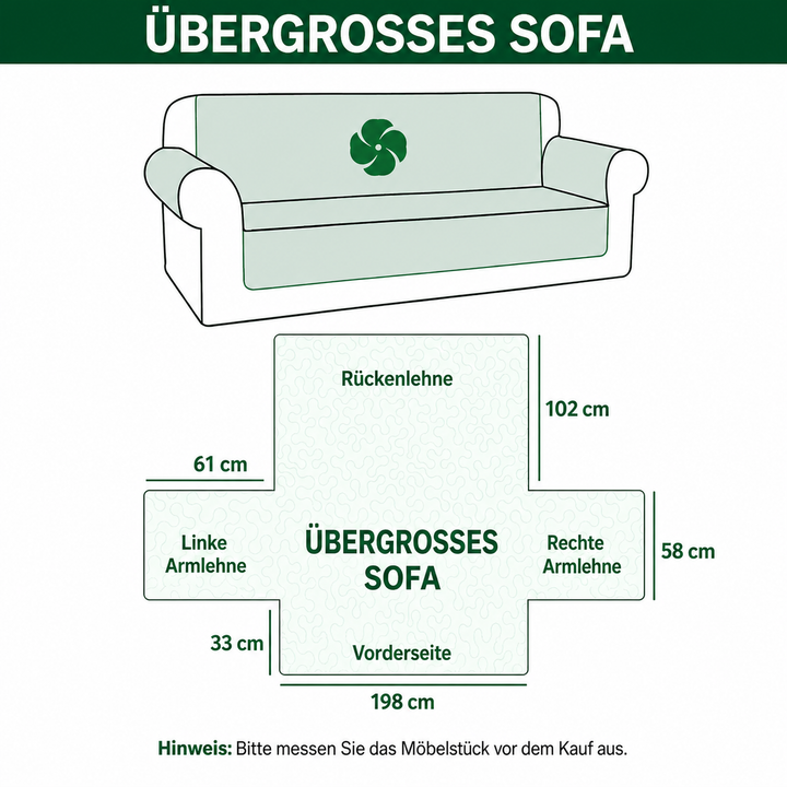 Funda de Sofá Acolchada – con Escarcha de Invierno NCU0TV827