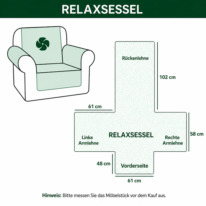 Funda de Sofá Acolchada – con Cabaña Cálida y Huellita con Corazón NCU0NT11543