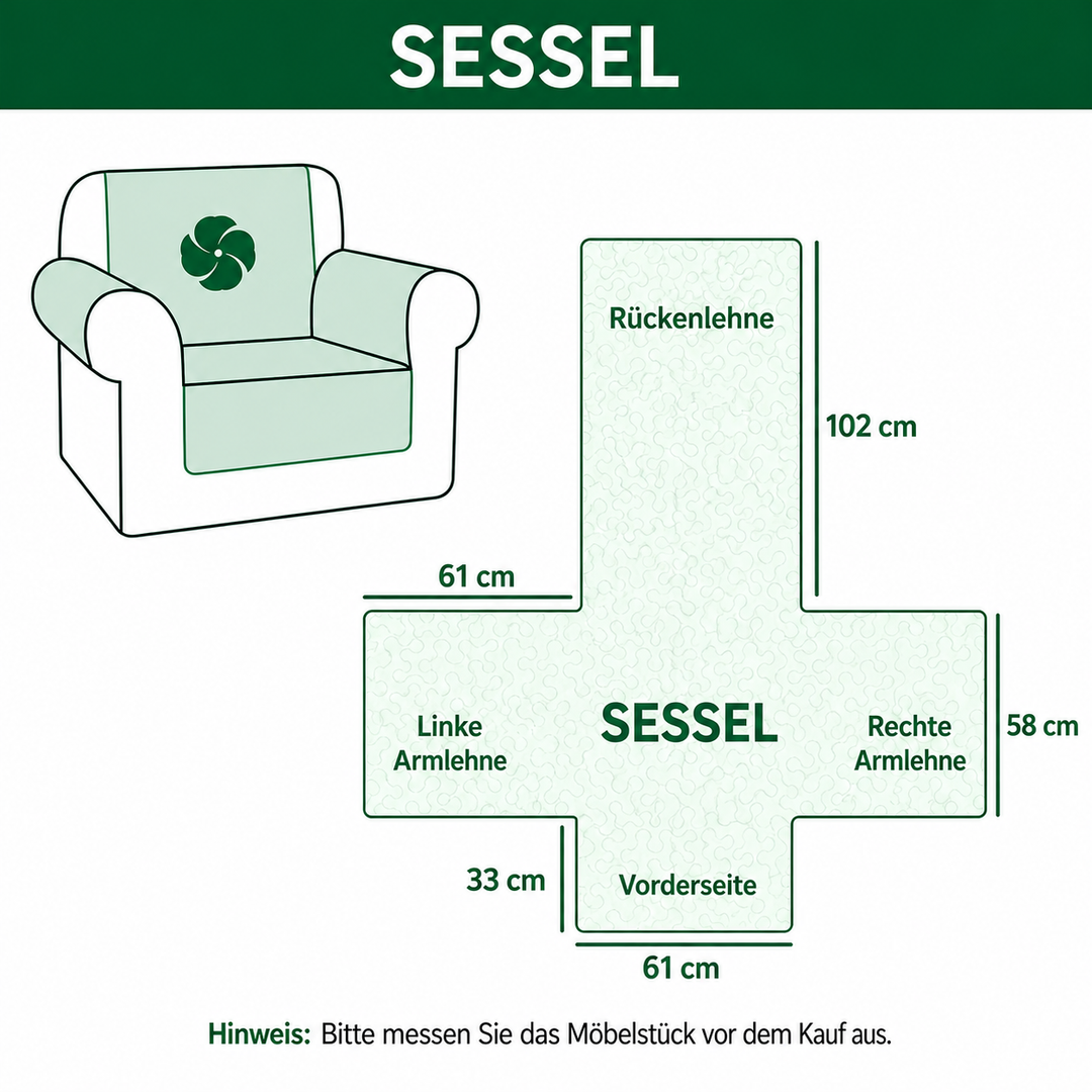 Funda de Sofá Acolchada – con Huellas de Patitas NCU0TV871