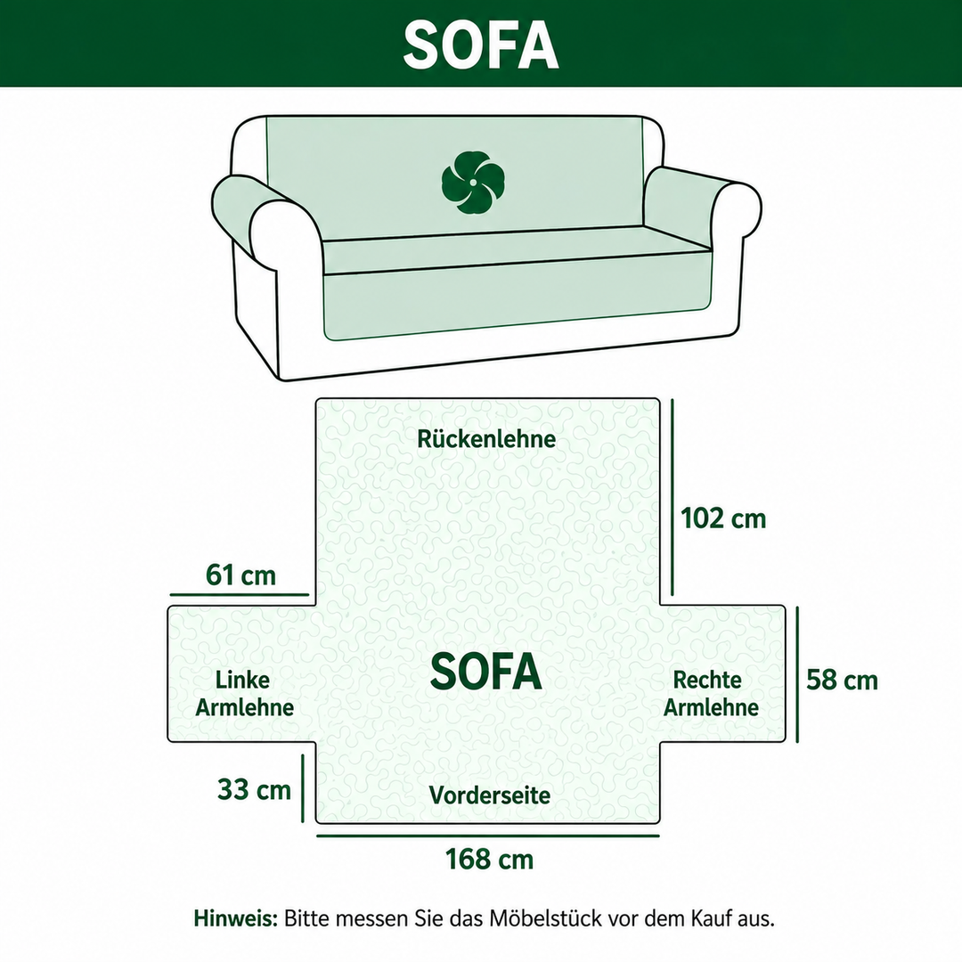 Funda de Sofá Acolchada – con Huellas de Patitas NCU0NT11192