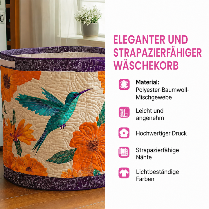Cesta de Ropa Acolchada – con Estampado Floral NCU0DV713