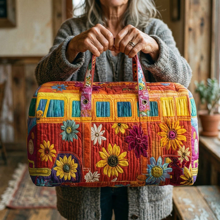 Bolso de Viaje Acolchado – Van Hippie Estilo Retro