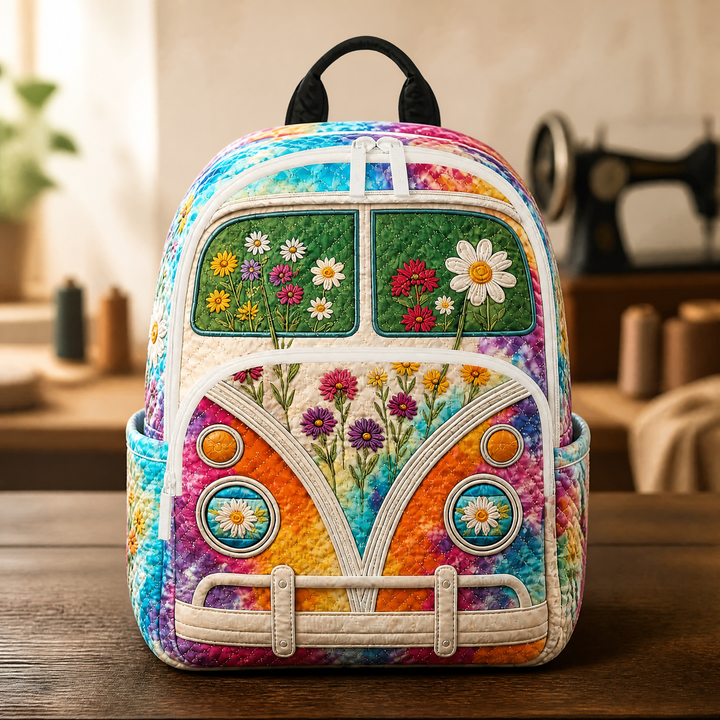 Mochila Acolchada Hippie Camper Van