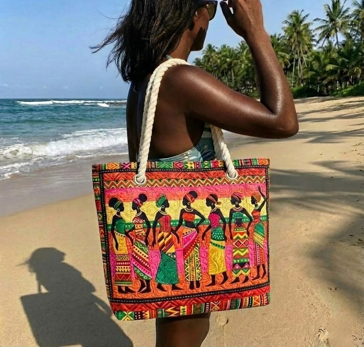 Bolso de Playa Hecho a Mano | Melanin Queens