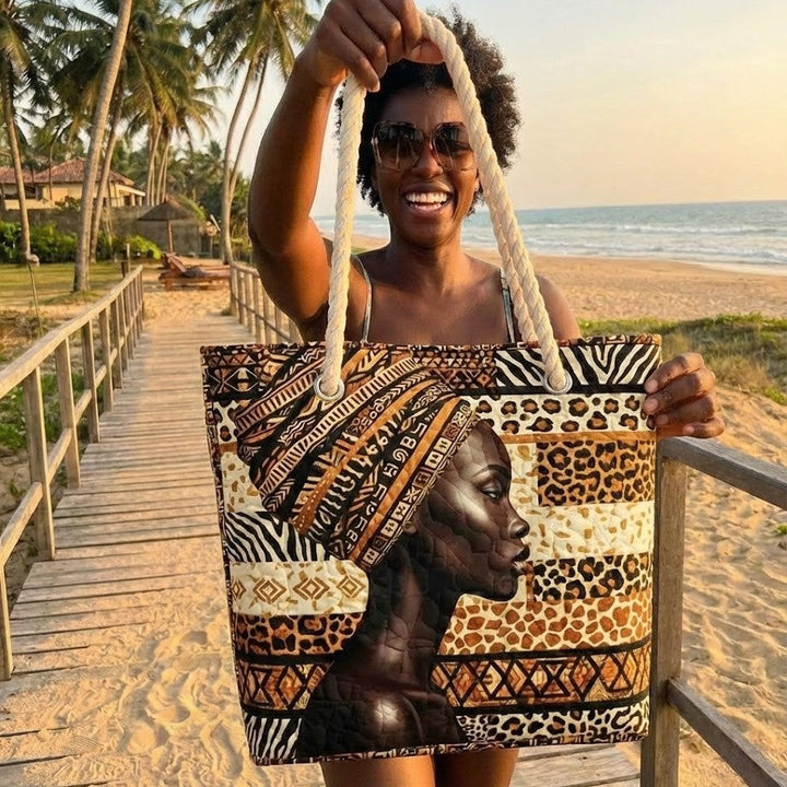 Bolso de Playa Hecho a Mano | Melanin Queensize
